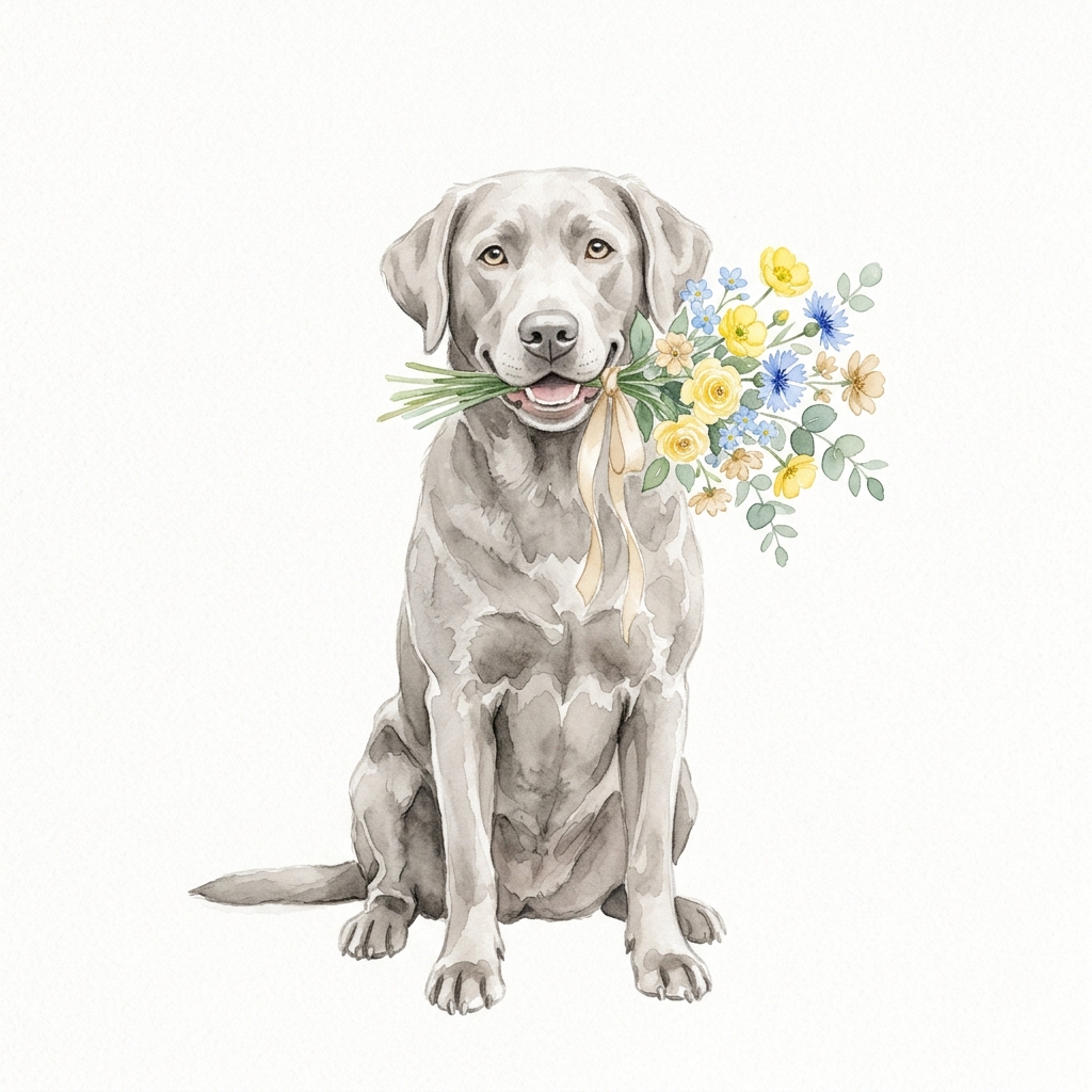 Summer the silver lab